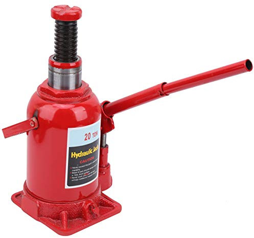 Cric-bouteille pneumatique pneumatique, capacité de 20 tonnes (40 000 lb), rouge
