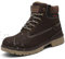 Stivali da Neve Uomo Donna Inverno Scarpe Trekking Scarpe Caldi Impermeabili Stivaletti Pelliccia Stringate Outdoor, Scuro Marrone, 43 EU