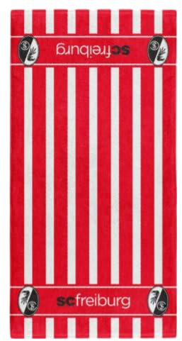 Freiburg SC Handtuch „Streifen weiß-rot