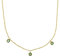 Amor Kette mit Anhänger Edelstahl Damen Halsschmuck, mit Zirkonia synth., 40+2+3 cm, Gold, Kommt in Schmuck Geschenk Box, 2034283