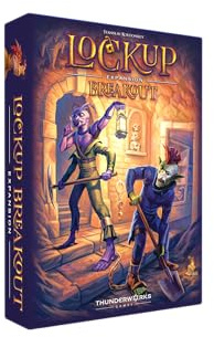 Breakout - Expansion for Lockup Board Game | Adds Secret Passages, New Goons, New Items. Seek, Explore, Escape! Strategy Euro Family Game for 1-5 Players Ages 14+ | Thunderworks Games