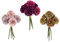 Flair Flower Künstlicher Dahlienstrauß Deko Blumenbund Blüte Kunstblumen Seidenblume Herbstblume Mittelstück Blume Blütenzweig Hochzeit Bouquet Floristik Herbstdeko Dahlien, 021096VAR,ca. 23x14x14 cm