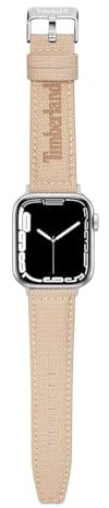 Timberland Sapo Unisex Uhrenarmband aus Leder, Farbe: Beige, für Gehäuse mit den Maßen: 38/40/41, TDOUF0000305