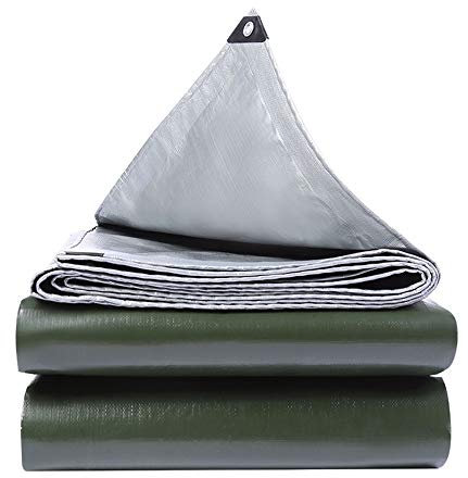 DTVEW Waterproof Tarpaulin Rainproof Shade cloth Oil canvas Sunscreen Insulate heat outdoor vapor truck Thickness 0.38mm, 24 sizes (Size : 3.8x3.8m)