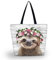 AOKSUNOVA Einkaufstasche Faltbar Stoffbeutel Bedruckt Stofftasche Tote Bag Stofftasche mit Reißverschluss Faultier