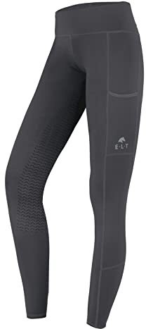 ELT Thermo-Reitleggings Ella, Asphalt, Gr. 40