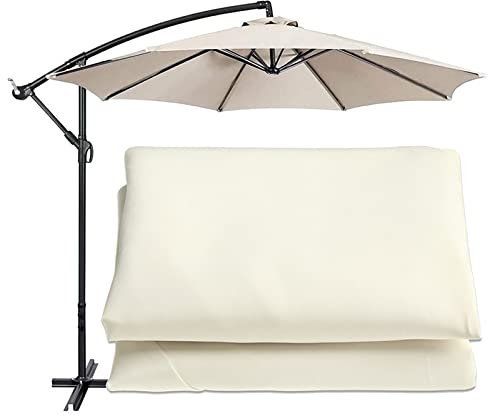 Tela Sombrilla 6 Varillas 8 Varillas 2.7 Metros 3 Metros Toldo Redondo De Repuesto Para Sombrilla De Patio Grueso UV 30+protección Para Exteriores, Patio, Jardín, Playa, Piscina, Paraguas ( Color : Be