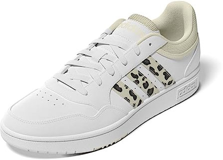 adidas Damen Hoops 3.0 Shoes Schuhe, Footwear White/Cloud White/Carbon Black, 36 2/3 EU