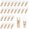 50 mini mollette in legno a forma di cuore da 3,5 cm, mollette per appendere foto, vestiti, piccole mollette per foto, decorazione per casa, scuola, matrimonio, ecc