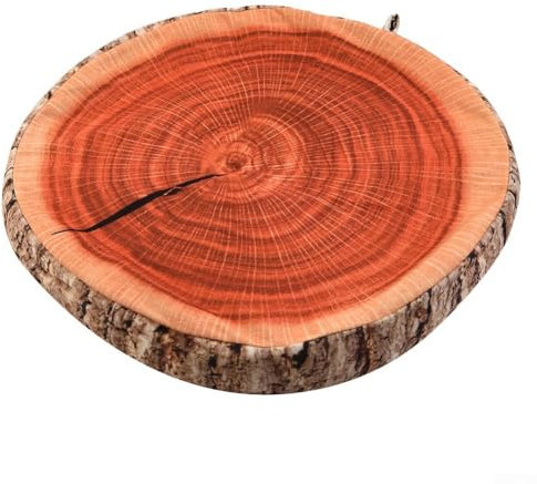 Zoegneer Gemütliches und fusselfreies Sitzkissen, 40 cm rund, geeignet für Gartenstühle, verleiht einen Hauch von Luxus (Holz)