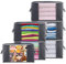Cajas Almacenaje Ropa 6 Piezas, 90L Grandes Bolsa Almacenamiento Ropa con Cremallera y Mango Reforzado, No-Tejida Plegable Organizador Guardar Ropa para Edredones, Mantas