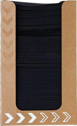 1200 Duni Bio Dunisoft® Servietten 20 x 20 cm Schwarz im Serviettenspender (12 x 100 Stk)