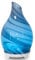 Diffuseur d'huiles essentielles en verre de 120 ml - Diffuseur d'huiles d'aromathérapie à ultrasons - Humidificateur d'arômes - 7 couleurs changeantes - Sans eau - Arrêt automatique - Ultra silencieux