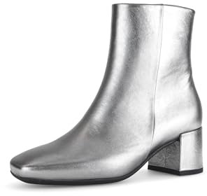 Gabor Damen Ankle Boots, Frauen Stiefeletten,Kurzstiefel,uebergangsschuhe,uebergangsstiefel,knöchelhoch,Bootee,antiksilber(Micro),40.5 EU / 7 UK