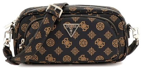 GUESS Power Play Camera Crossbody Mocha Logo