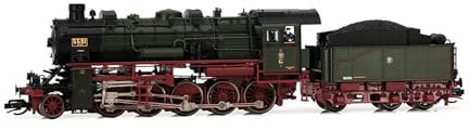 Arnold TT HN9066 KPEV, Dampflokomotive Baureihe 58.10-40, 3-Dom-Kessel, grün-braune Lackierung, Ep. Ich Lok – Dampf