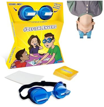 Le défis à l'envers Upside Down Challenge – Gesellschaftsspiel für Familie – Aktions- und Geschicklichkeitsspiel für 2 bis 6 Spieler ab 7 Jahren