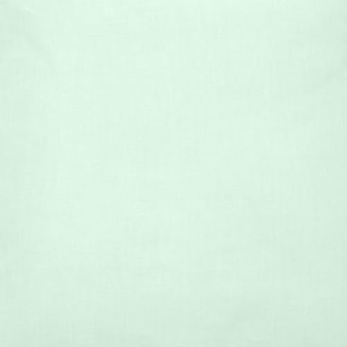 SUGARAPPLE Bio Baumwollstoff zum Nähen für Kinder | Stück 1 m x 150 cm | Stoff Meterware | Öko Tex Standard | Reine Baumwolle | Kinderstoffe Mädchen, Junge in Hemdenqualität | Uni Mint
