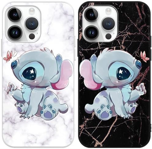 2 Pack Cartoon Anime Case for iPhone 8 iPhone 7 iPhone SE 2022/2020 4,7 Case,Cute Kawaii Anime Character Phone Case,Soft Silicone TPU Shockproof Protective Cover for Women Girls Boys,Black and White