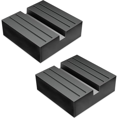 Riisoyu 2 Stück Gummiauflage Wagenheber, 75 x 75 x 25mm Universal Wagenheber Auflage Gummi Aufnahme Jack Pads Quadratischer Wagenheber-Pad Gummiauflage Hubwagen für Auto Einstellung Hebebühne
