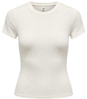 ONLY Damen Onlarnhem S/S Rhinestone Top JRS