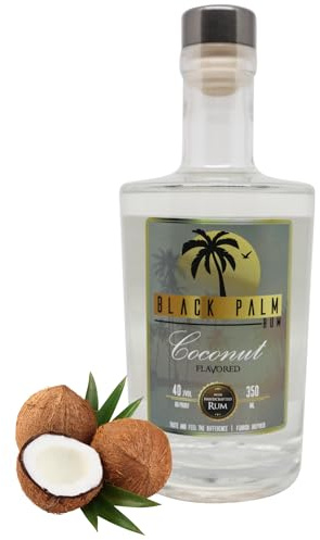 Black Palm Rum - Coconut | handcrafted 40% vol. | 0,35 L | weich | Kokos | Cocos (0,35 L)