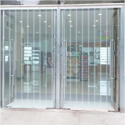 PVC Bar Curtains, Door Curtain Strips, Sliding Sliding Partition Curtains, Patio Folding Roller Blinds(3.8mX2.5m)