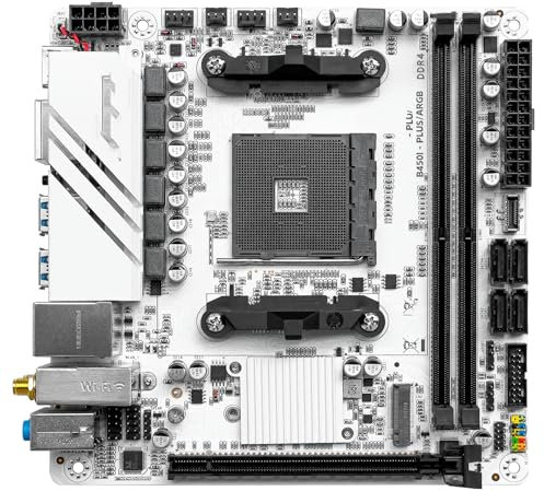 QWEOWW Placa Madre Fit For JGINYUE ITX AMD AM4 B450 ARGB admite RAM de Escritorio DDR4 AM4