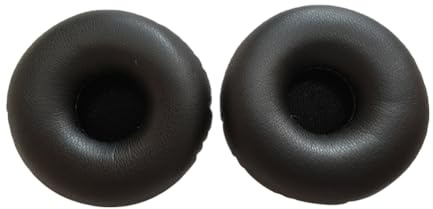 Cuscinetti Auricolari per Sennheiser PX80/PX100/PX100II/PX200,PC2/PC3/PC5/PC11/PC30/PC130,PMX100/PMX200,PXC150/PXC250/PXC300,SC30/SC60/SC230/SC260/SC630/SC660,HD50/HD50-TV,Morbida Pelle Proteica(Nero)