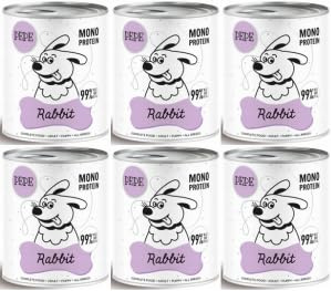 PAKA HAUSTIERE PEPE KÖNIG Feuchtfutter monweiß Hundefutter 6x 800g