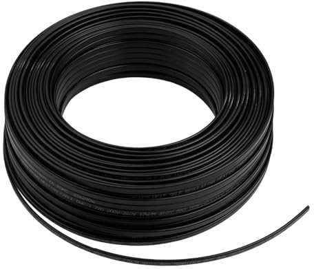 EasyByMall Cable calefactor de techo autorregulable, 17 W/m, funda de polietileno, cable de calefacción eléctrico para canalones, fusión de nieve y protección contra congelación de tuberías, 220 V