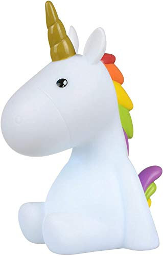 LED Nachtlicht Dekofigur EINHORN weiss farbwechselnd