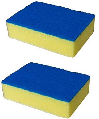 KCT Pack of 2 - Replacement Scourer Scrub Head Accessories Pack Pad Telescopic Handheld Cleaner Bath Brush