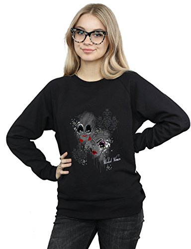 Disney Women's Villains Wicked Women Sweatshirt Black Large