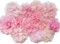 YYCRAFT 10 Stück rosa Chiffon-Blumen für Mädchen, Stirnband, Babyblumen, Schleifen, Basteln, Party-Dekoration (7,6 cm - 11,4 cm)