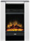 Poêle électrique Dimplex Gisella Blanc Optiflame, avec Plaque en Verre, Compartiment bûches, Effet Flamme à LED, Chauffage soufflant réglable, Thermostat et télécommande. Entièrement assemblé