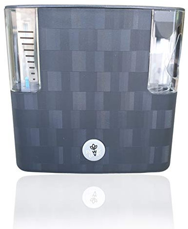 Erhard-Trading Cobble 14 Design Kräutertopf mit Bewässerungssystem Kräuterkasten Pflanzgefäß Kräuter Topf (Anthrazit)