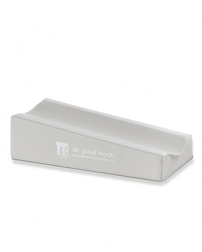 Dr. Paul Koch | Injektionskissen 30x15cm | Schaumstoffpolsterung | Abwaschbarer PVC-Bezug | Vorgeformte Armmulde | Elfenbeinweiß | Made In Germany