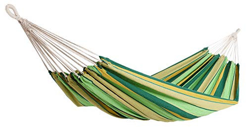 DETEX® Hängematte 2 Personen atmungsaktiv strapazierfähig Outdoor Garten Camping Reisehängematte Doppelhängematte XXL 300kg Belastbarkeit Grün