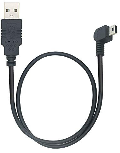 Tivid 50cm angle mini USB right angle USB A male to Mini USB B 5Pin Male Right Angle Adapter f(Right Angle(0.5m/1.64Feet))