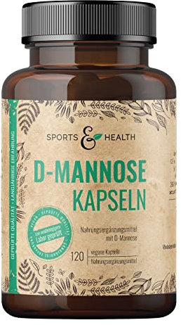 D Mannose Kapseln - 120 Vegane Kapseln 1500 mg Pro Tagesportion (2 Kapseln) - D Mannose Kapseln Abgefüllt In Deutschland