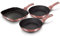 Berlinger Haus I-Rose Juego 2 Sartenes y Grill Inducción 20-24-28cm, Aluminio Forjado, Antiadherente Ecológico Titanio sin PFOA, Diseño Moderno, Apta para Todas Las Cocinas, Vitrocerámica, Gas