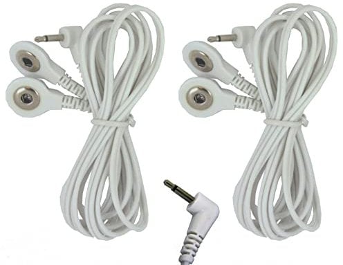 Tens Electrode Lead Wires 3.9mm with A Stud/Snap Connection One Pair