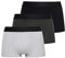 Superdry Trunk Multi Triple Pack Boxer Court, Noir/Olive/Gris, XL (Lot de 3) Homme