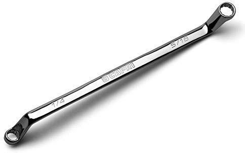 Capri Tools 1/4 x 5/16 in. 75-Degree Deep Offset Double Box End Wrench