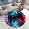 Stillshine. 3D Gaming Video Game Runde Kinderteppich Gamer Gamepad Regler Taste Modern Teppich Kinderzimmer Dekoration Küche Gang Kindergarten Spielmatte Krabbelmatte Sanft Flanell (Farbe 3,160 cm)
