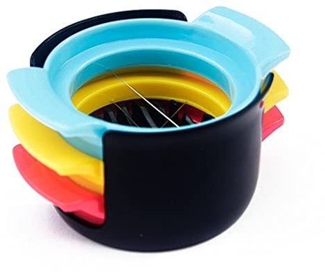 Egg Slicer, Stainless Steel Wire Egg Slicer, Multifunctional Egg Cutter, Used for Evenly Slicing Cooked Eggs, Ham, Bananas and Strawberries