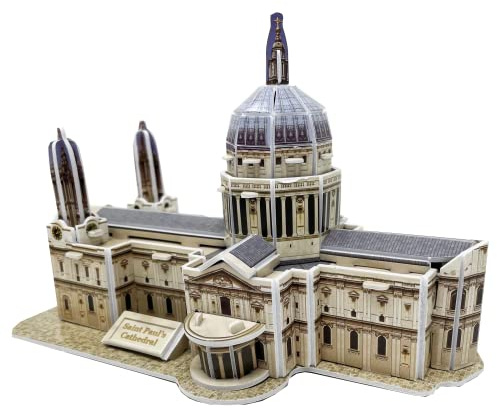 Edu-Sci 3D Puzzle: St. Pauls Cathedral, 41 Teile, ab 7 Jahren, Größe zusammengebaut: 178 mm x 110 mm x 112 mm