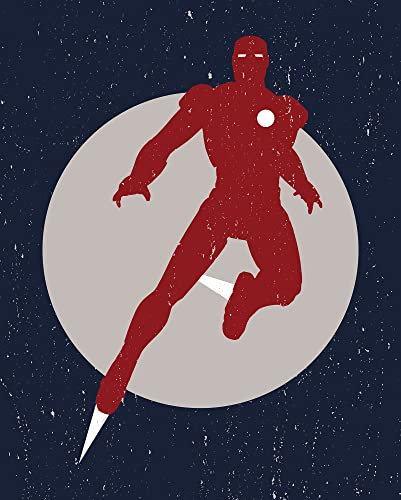 Komar Wandbild - Iron Man Fly - Größe: 40 x 50 cm - Marvel, Kinderzimmer, Wandgestaltung, Bild