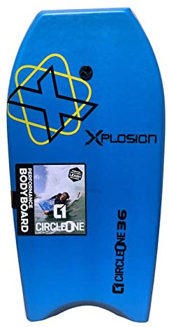 Circle One Kids Xplosion Series EPS Bodyboard, 91,4 cm, Hellblau